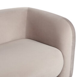 Beliani Sofa 3 Seater Leiren Velvet Taupe - thumbnail 9