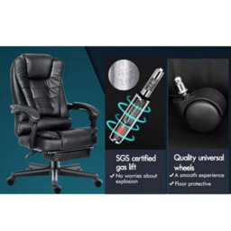 Massage Office Chair Gaming Computer Desk Swivel Recliner - thumbnail 4
