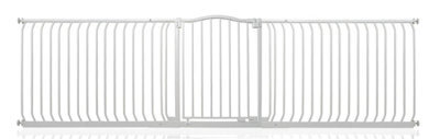 Bettacare Curved Top Dog Gate, 271Cm - 280Cm, Matt White, Pressure Fit Pet Gate For Dog And Puppy, Pet And Dog Barrier - image 1