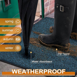 Barrier Mat 120 X 180 Cm Blue Non Slip Indoor Door Mat For Home Entrances Hallways And Porches - thumbnail 3