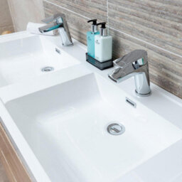 Plum&clay Eden Light Oak Floorstanding Vanity Unit With Resin Basin (W)1200mm - thumbnail 6