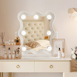 Inmtfei Hollywood Vanity Makeup Mirror 27X32Cm With 3 Light Modes Touch Control And Roman Column Design - thumbnail 7