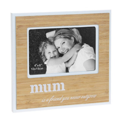 "Bamboo Sentiment Photo Frame 6X4"" - Mum" - image 1