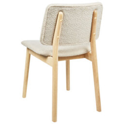 Beliani Set Of 2 Dining Chairs Blane Boucle Light Brown/ White - thumbnail 6