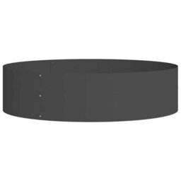 Berkfield Garden Planter Black 80 X 80 X 20 Cm Steel - thumbnail 2