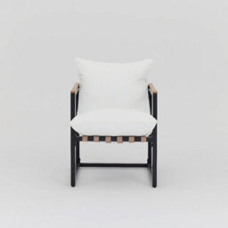 Home Detail Marbella Black Garden Lounge Set With Ivory Cushions - thumbnail 3