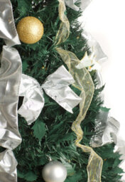 Best Artificial White/gold Pop-Up 6Ft Pre-Decorated Pre-Lit Christmas Trees - thumbnail 6
