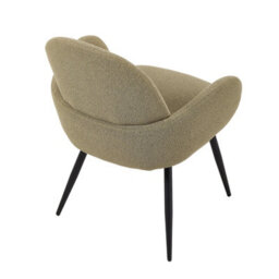 Living And Home Set Of 2 Light Green Modern Linen Upholstered Dining Chairs - thumbnail 5