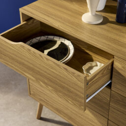 Sweeek - 6-Drawer Chest  With Wood Effect Nepal Ash-Effect 120X40X80 Cm - thumbnail 5