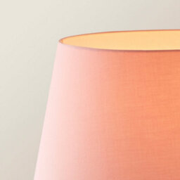Valuelights Camden Chrome Tripod Floor Lamp With Pink Tapered Shade - thumbnail 4