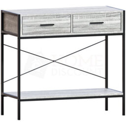 Lassic Vida Designs Brooklyn Grey 2 Drawer Console Table With Undershelf - thumbnail 9