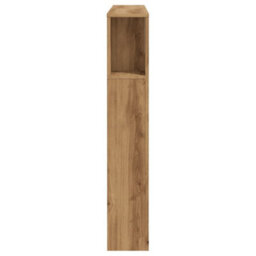 Berkfield Headboard Cabinet Artisan Oak 120X19X104.5 Cm Engineered Wood - thumbnail 5