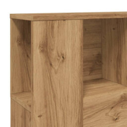 Berkfield Headboard Cabinet Artisan Oak 120X19X104.5 Cm Engineered Wood - thumbnail 7