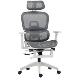 Homcom Ergonomic Office Chair Swivel Computer Chair With 3D Armrest Grey - thumbnail 2
