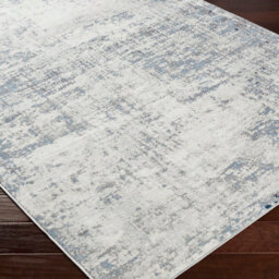 Livabliss Roma-Abstract Blue Grey Off-White Modern Marble Living Dining Bedroom Rug 60 X 90 Cm Easy Care, Non Shedding - thumbnail 6