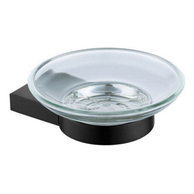 Blue Canyon Albany Black Soap Holder - Contemporary Bathroom Soap Dish Accessory - Premium Soap Holder For Sink & Basin Use - image 1