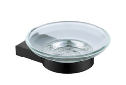 Blue Canyon Albany Black Soap Holder - Contemporary Bathroom Soap Dish Accessory - Premium Soap Holder For Sink & Basin Use - thumbnail 2