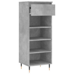 Berkfield Shoe Cabinet Concrete Grey 40X36X105 Cm Engineered Wood - thumbnail 6