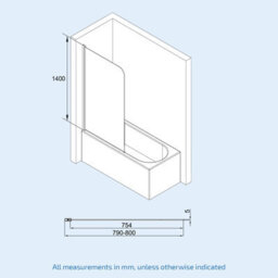 Nes Home 1700mm Round Bath With Legs And Brushed Brass Frame Curved Bath Screen - thumbnail 7