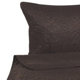 Beliani Bedspread With Cushions Rayen 140 X 210 Cm Brown - thumbnail 5