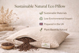 Nod Off Organic Buckwheat Hull Pillow 20 X 17 Inch With Hemp Cover Adjustable Natural Support