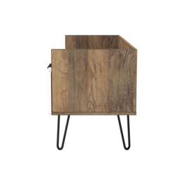Anzio Matt Vintage Oak Effect Media Unit With 2 Drawers, (H)50.1Cm X (W)128.2Cm X (D)39.4Cm - thumbnail 6