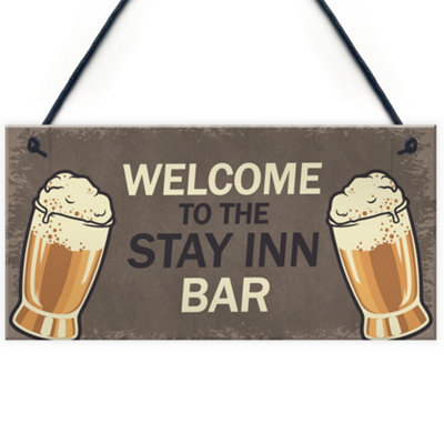 Red Ocean Funny Bar Signs Novelty Man Cave Plaques Quarantine Gifts Funny Gift Ideas - image 1