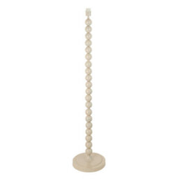 Loops Stylish 1327mm Tall Floor Lamp In Gloss Almond White With E27 Led Compatibility