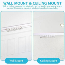 300Cm Self Adhesive Curtain Track Curtain Rails,no-Damage Ceiling Curtain Track - thumbnail 5