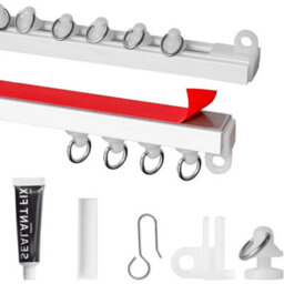 300Cm Self Adhesive Curtain Track Curtain Rails,no-Damage Ceiling Curtain Track - thumbnail 6