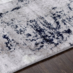 Livabliss Wanderlust-Abstract Grey Ivory Blue Burgundy Modern Marble Living Dining Bedroom Rug 140 X 200 Cm Easy Care, Non Shedding - thumbnail 3