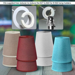 Burgundy Fabric Lampshade 16Cm With A60 Led Bulb Elegant Design For Ceiling Pendants, Table & Floor Lamps - thumbnail 7