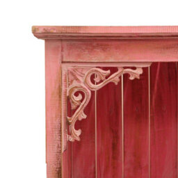 Serenityy Albasia Bathroom Cabinet Pinkwash - Handmade Indonesian Wood, 120Cm H X 66.7Cm W X 40Cm D - thumbnail 2