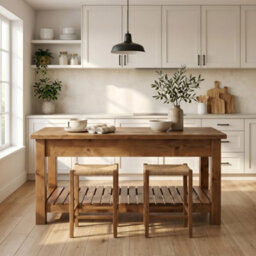 L80Xw44Cm Ironstead Kitchen Island / Breakfast Bar / Rustic Cart And Island