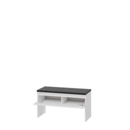 Arte White Simply 3 Hallway Bench W92Cm X H50Cm X D40Cm - Bright And Airy Design - thumbnail 2