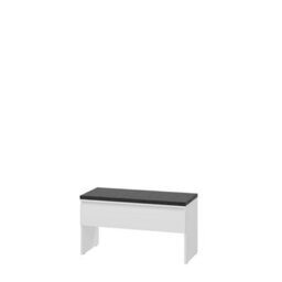 Arte White Simply 3 Hallway Bench W92Cm X H50Cm X D40Cm - Bright And Airy Design - thumbnail 1