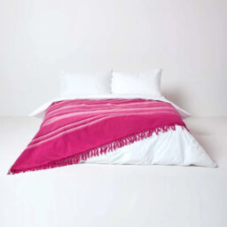 Homescapes Cotton Morocco Striped Pink Curtains 137 X 137 Cm - thumbnail 3