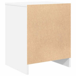 Berkfield Bedside Cabinets 2 Pcs With Drawer White 40X34X50 Cm - thumbnail 7