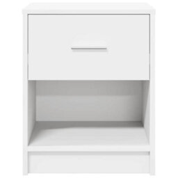 Berkfield Bedside Cabinets 2 Pcs With Drawer White 40X34X50 Cm - thumbnail 4
