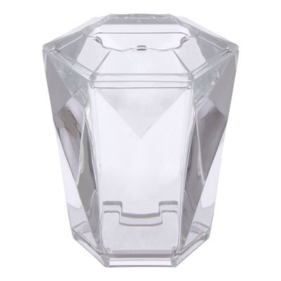 Orsina Clear Acrylic Toothbrush Holder,  Patterned  Transparent Toothbrush Organizer, Crystal Look Brush Holder - image 1