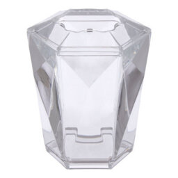 Orsina Clear Acrylic Toothbrush Holder,  Patterned  Transparent Toothbrush Organizer, Crystal Look Brush Holder - thumbnail 1