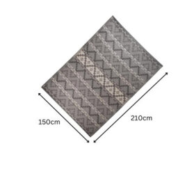 Smart Garden Alfresco Outdoor Garden Rug - Slate Aztec 210Cm - thumbnail 3