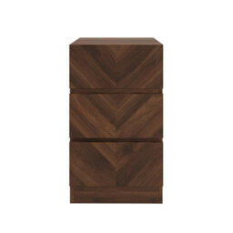 Gfw Catania Pair Of 3 Drawer Bedside Tables Royal Walnut - thumbnail 2