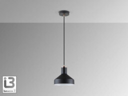 Luminosa Lighting Luminosa Irias Dome Pendant Ceiling Light Black, Copper 1Xe27 - Uk Stock - thumbnail 4