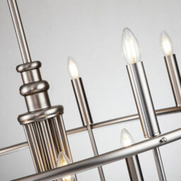 Luminosa Lighting Luminosa Capitol Hill 12 Light Multi Arm Pendant Ceiling Light, Brushed Nickel - thumbnail 4