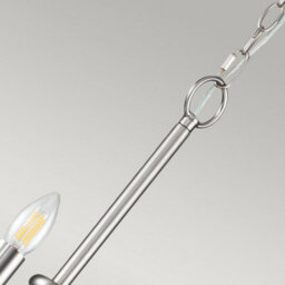Luminosa Lighting Luminosa Capitol Hill 12 Light Multi Arm Pendant Ceiling Light, Brushed Nickel - thumbnail 3