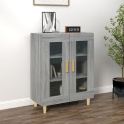 Vidaxl Sideboard Grey Sonoma 69.5X34X90 Cm Engineered Wood - thumbnail 1