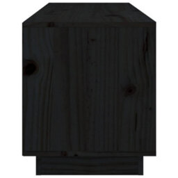 Berkfield Tv Cabinet Black 105X34X40 Cm Solid Wood Pine - thumbnail 8