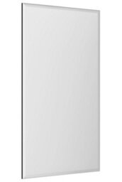 "Mirroroutlet Moderni - All Glass Modern Bevelled Wall Or Leaner Mirror 59"" X 24"" (150 X 60Cm)" - thumbnail 4