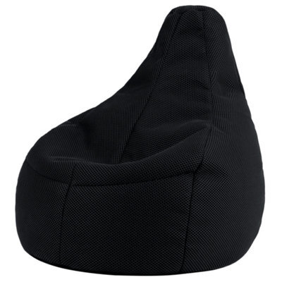 Icon Gaming Performance Mesh Recliner Bean Bag, Black - image 1